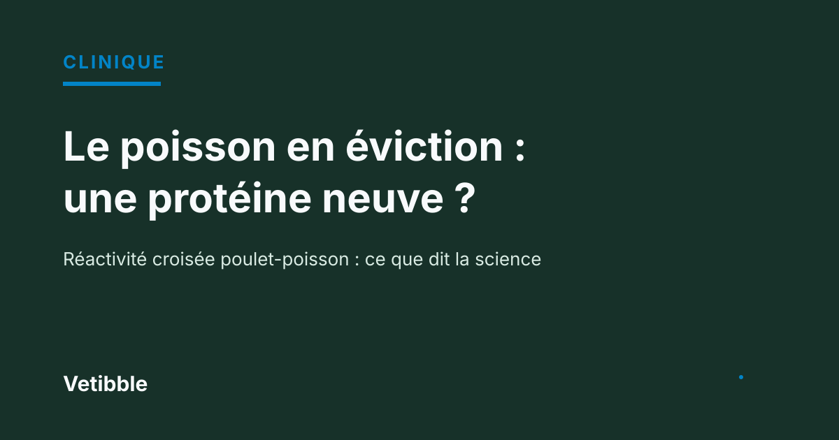Le poisson en éviction : une protéine neuve ?